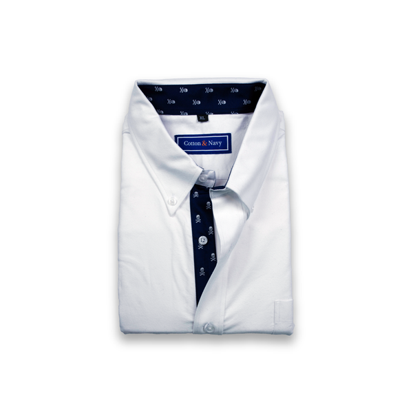 The Captain Sport Shirt by Cotton and Navy